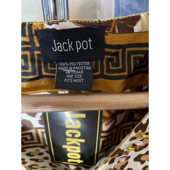 Jackpot NWT Brown Animal Print Decorated V Neck Kaftan - Picture 4 of 8